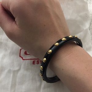 Coach black & gold bangle